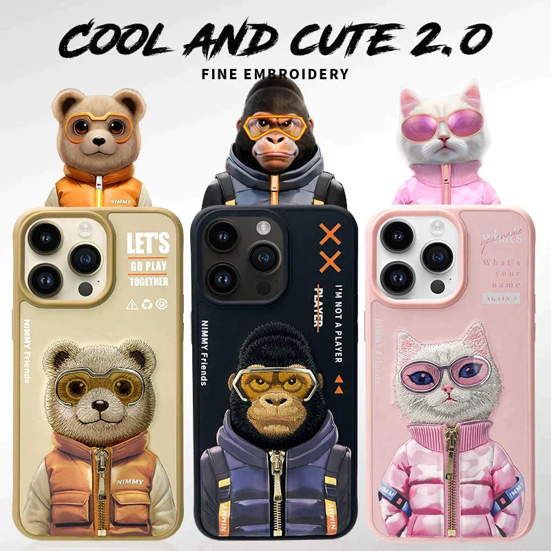 Nimmy Cool And Cute 2.0 IPhone 14 Pro Max Series Mobile Phone Cases/ BLACK GORILLA - mobilecasez