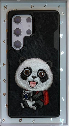 Samsung Galaxy S25 Ultra Original Nimmy 3D Embroidery Case -Panda