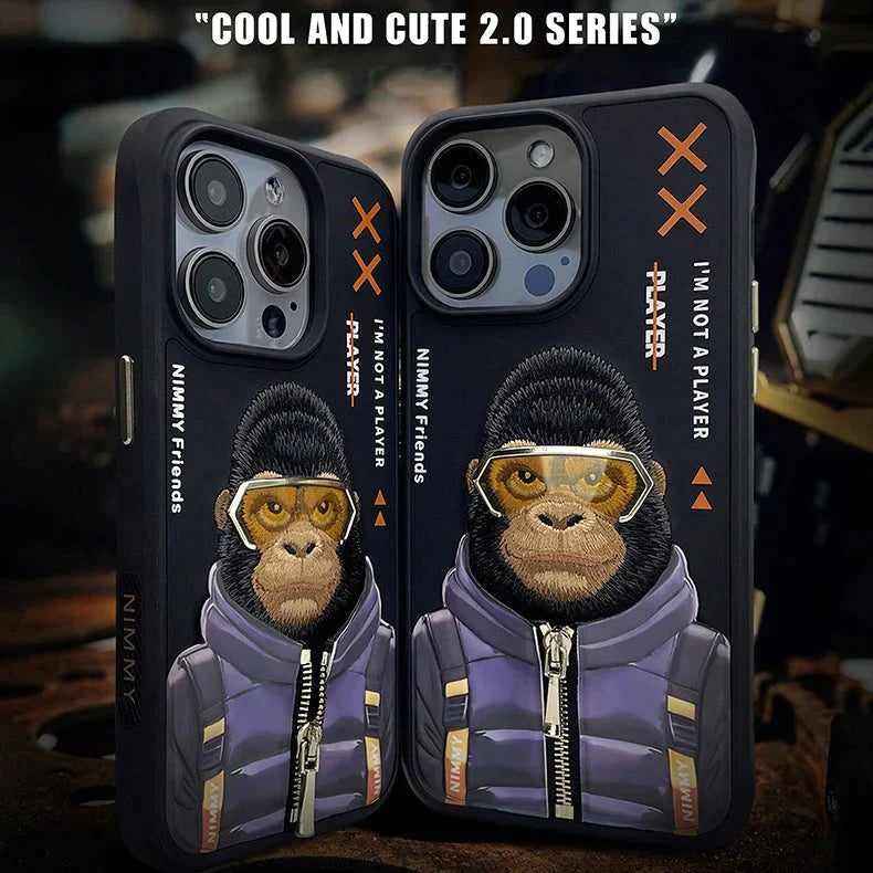 Nimmy Cool And Cute 2.0 IPhone 14 Pro Max Series Mobile Phone Cases/ BLACK GORILLA - mobilecasez