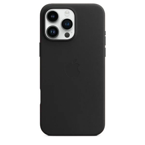iPhone 13 Pro Leather Case, Compatible with MagSafe, Premium Tumbled Leather, Metal Buttons, Slim Fit&Durable, Distinctive Texture Cover Black