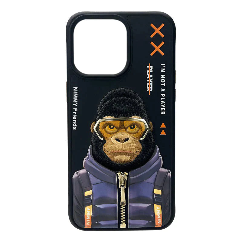 Nimmy Cool And Cute 2.0 IPhone 14 Pro Series Mobile Phone Cases/ BLACK GORILLA - mobilecasez
