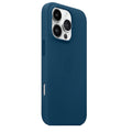 iPhone 13 Pro Leather Case, Compatible with MagSafe, Premium Tumbled Leather, Metal Buttons, Slim Fit&Durable, Distinctive Texture Cover Blue - mobilecasez