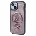 Nimmy Design Dreamy Animal Series Magnetic Safe Case for Apple iPhone 16 Pro Max 3D Embroidery Anti-Slip Scratch Resistant Protective Cover (Rose Gold Phoenix) - mobilecasez