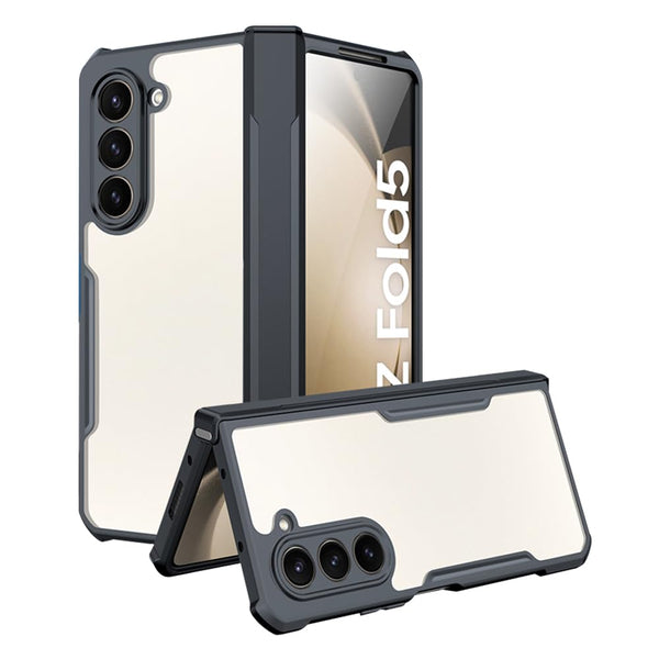 GadgetGear Samsung Galaxy Z Fold 3 Xundd Transparent Clear Cover Case Back Hard Antidrop | Complete Camera Protection | Anti Dust Plugs | 360 Degree Protection. - mobilecasez
