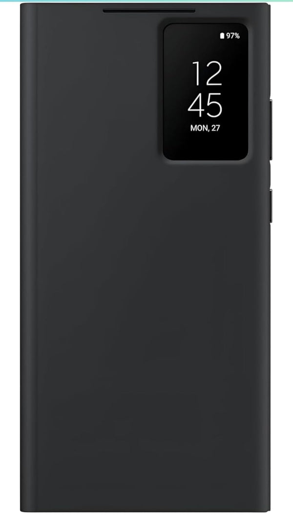 Samsung Galaxy Z FOLD 6 Smart S-View Window Flip Wallet Leather Case -Black - mobileCasez