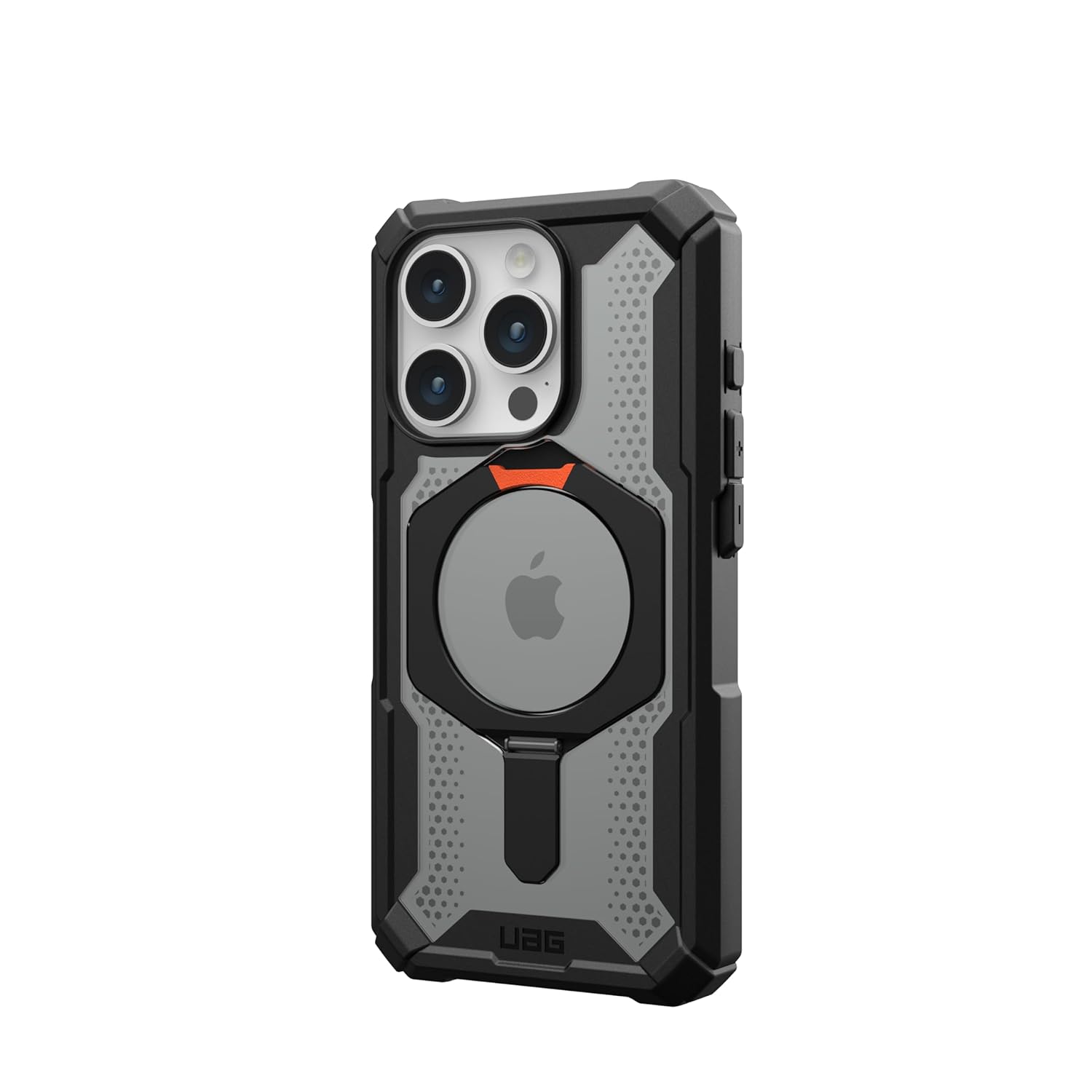 Urban Armor Gear Thermoplastic Polyurethane Plasma Xte Mag-Safe Compatible,Rugged Lightweight Slim Shockproof Protective Case/Cover Designed For iPhone 14 Pro Max (6.1-Inch) UAG Case (2023) - Black/Orange - mobilecasez