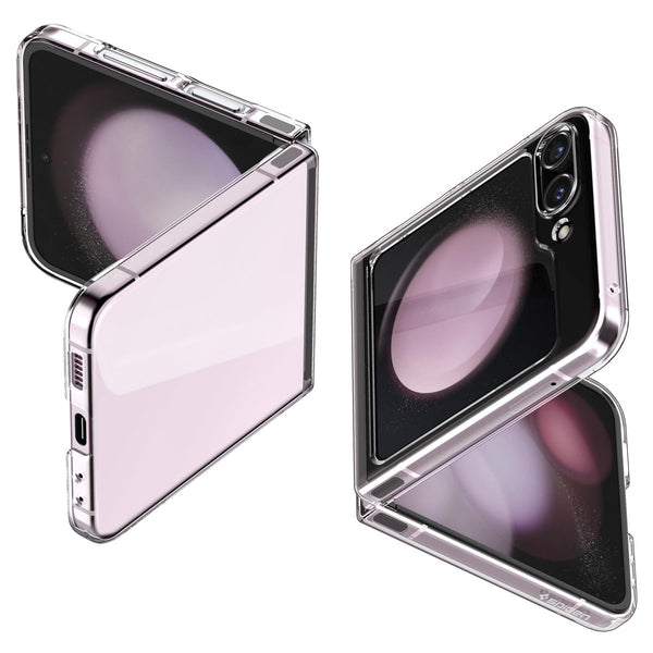 Spigen Air Skin Back Cover Case Compatible with Galaxy Z Flip 5 (Poly Carbonate | Crystal Clear) - mobilecasez