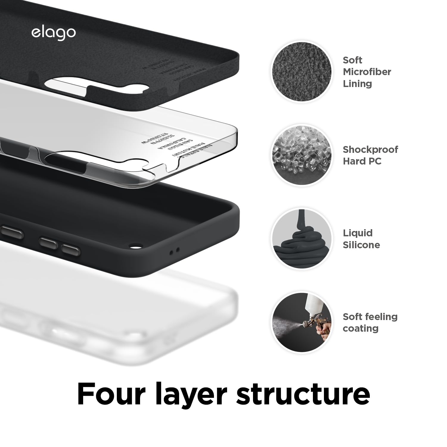 Samsung Galaxy S24 5G OG Silicone Case, BLack - mobilecasez