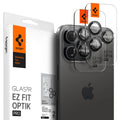 Spigen EZ Fit Optik Pro Tempered Glass Camera Lens Protector Guard for iPhone 15 Pro Max (Black) - 1 Pack - mobilecasez