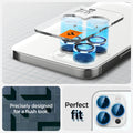 Spigen EZ Fit Optik Pro Tempered Glass Camera Lens Protector Guard for iPhone 15 Pro Max (Silver) - 1 Pack - mobilecasez