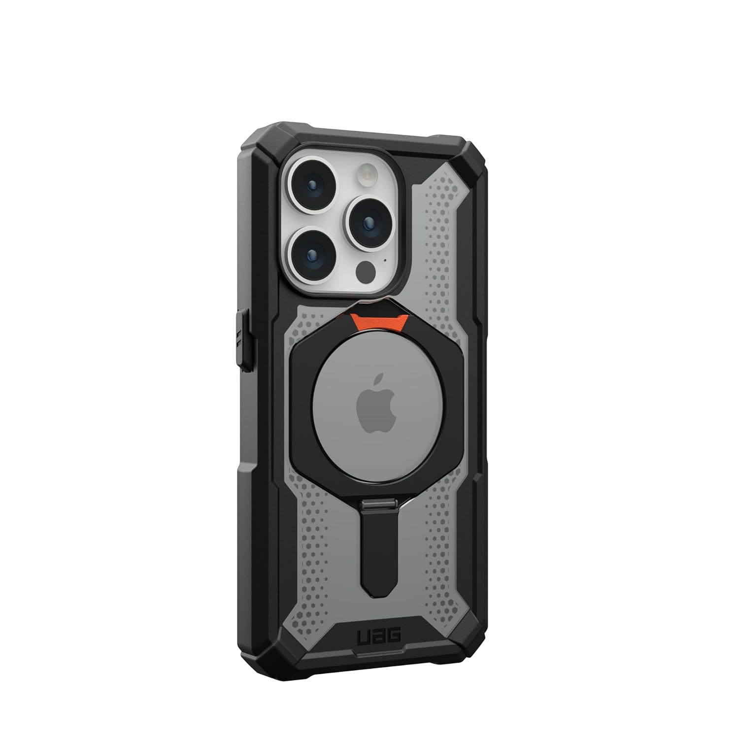 Urban Armor Gear Thermoplastic Polyurethane Plasma Xte Mag-Safe Compatible,Rugged Lightweight Slim Shockproof Protective Case/Cover Designed For iPhone 14 Pro Max (6.1-Inch) UAG Case (2023) - Black/Orange - mobilecasez