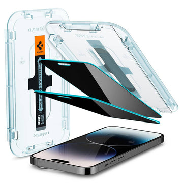 Spigen Ez Fit Privacy Tempered Glass Screen Protector For Iphone 15 Smartphone- 1 Pack - mobilecasez
