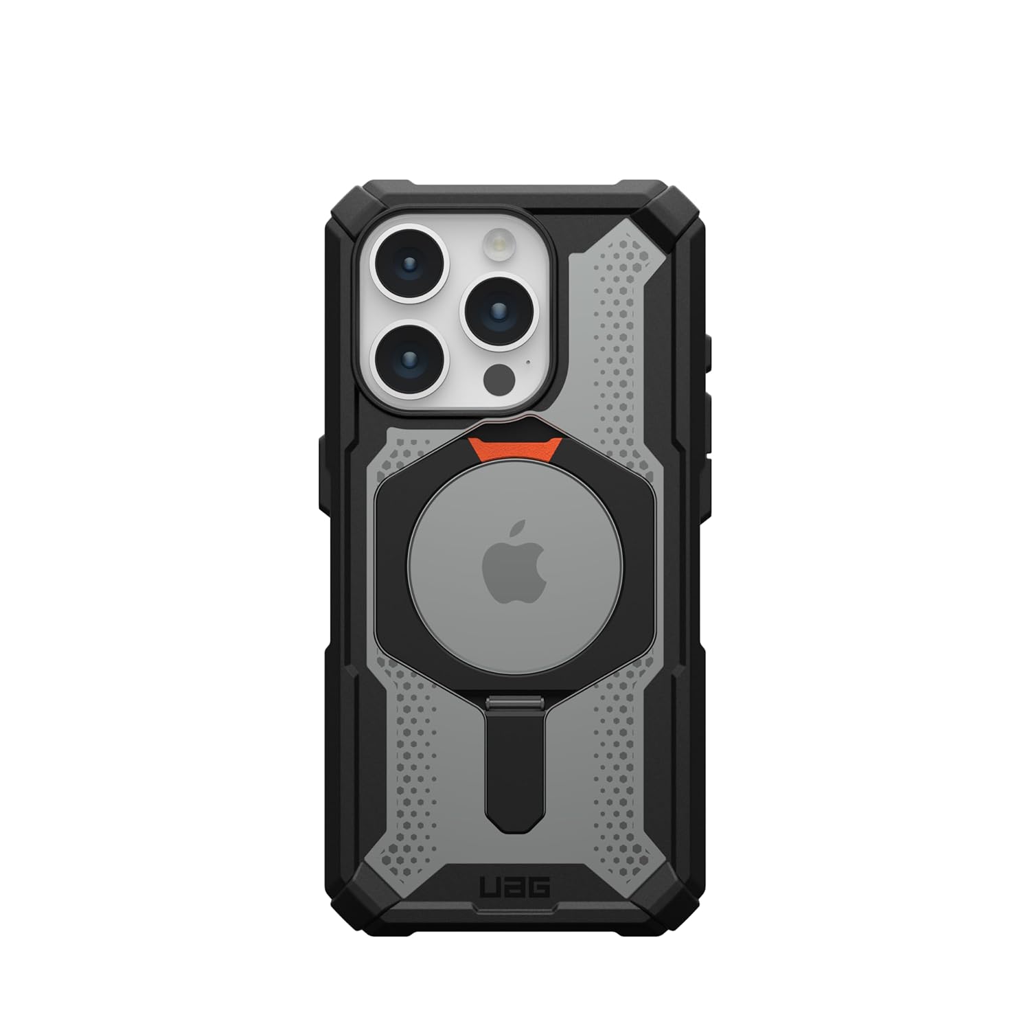 Urban Armor Gear Thermoplastic Polyurethane Plasma Xte Mag-Safe Compatible,Rugged Lightweight Slim Shockproof Protective Case/Cover Designed For iPhone 14 Pro Max (6.1-Inch) UAG Case (2023) - Black/Orange - mobilecasez