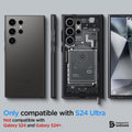 Spigen Ultra Hybrid Back Cover Case Compatible With Galaxy S24 (Tpu + Poly Carbonate | Zero One), Black - mobilecasez