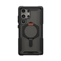 Urban Armor Gear UAG Galaxy S23 Ultra Case, Plasma XTE Rugged Featherlight Shockproof Protective Case/Cover Designed for Galaxy S23 Ultra (6.8-inch) 2024, Magnetic Charging Compatible -White/Orange - mobilecasez