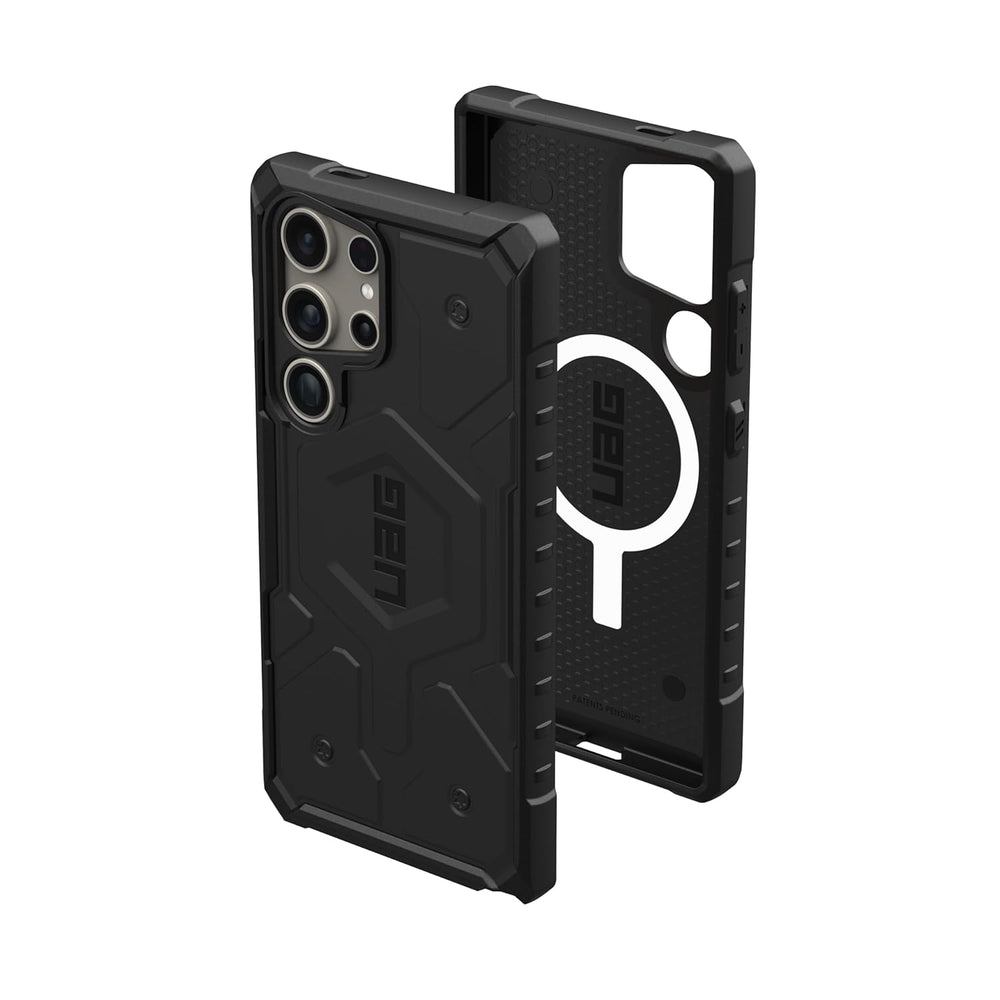 Urban Armor Gear Thermoplastic Polyurethane Pathfinder Rugged Featherlight Shockproof Protective Case/Cover Designed For Galaxy S24 Ultra 5G (6.8-Inch) UAG Case 2024,Magnetic Charging Compatible -Black