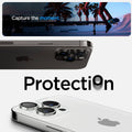 Spigen EZ Fit Optik Pro Tempered Glass Camera Lens Protector Guard for iPhone 15 Pro Max (Silver) - 1 Pack - mobilecasez