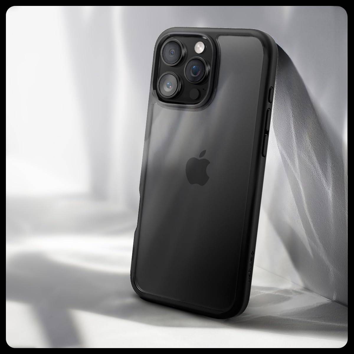 Spigen Ultra Hybrid Back Cover Case Compatible with iPhone 14 (TPU + Poly Carbonate | Matte Black) - mobilecasez