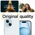 Spigen EZ Fit Optik Pro Tempered Glass Camera Lens Protector Guard for iPhone 15 Pro Max (Blue) - 1 Pack - mobilecasez