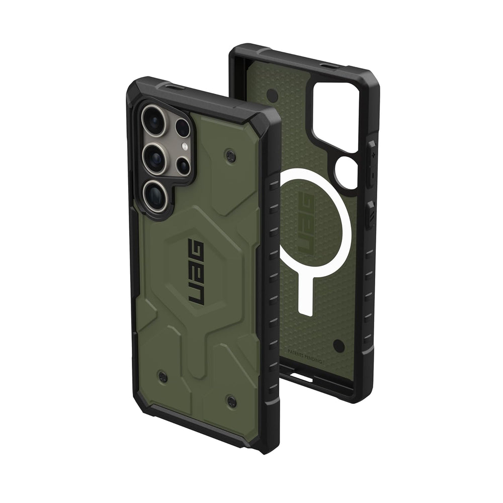 Urban Armor Gear Thermoplastic Polyurethane Pathfinder Rugged Featherlight Shockproof Protective Case/Cover Designed For Galaxy S24 Ultra 5G (6.8-Inch) UAG Case 2024,Magnetic Charging Compatible - Green