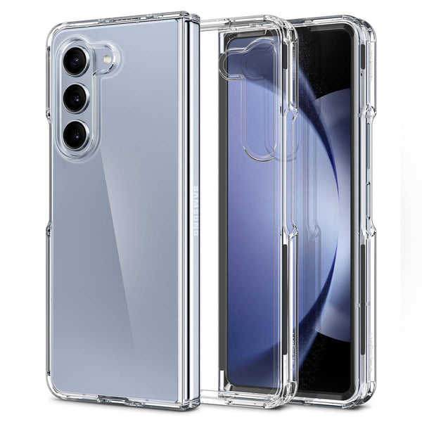 Spigen Ultra Hybrid Back Cover Case Compatible with Galaxy Z Fold 5 (TPU + Poly Carbonate | Crystal Clear) - mobilecasez