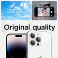 Spigen EZ Fit Optik Pro Tempered Glass Camera Lens Protector Guard for iPhone 15 Pro Max (Silver) - 1 Pack - mobilecasez