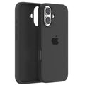 Apple iPhone 16 Plus Silicone Case - Black - mobilecasez