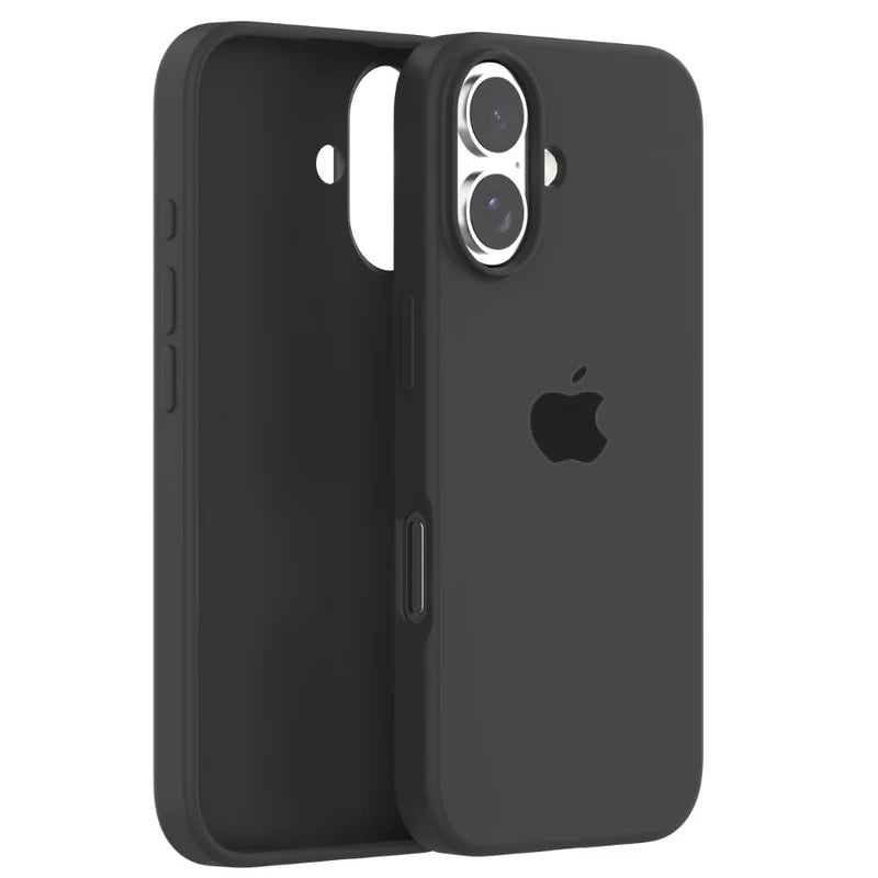 Apple iPhone 16 Plus Silicone Case - Black - mobilecasez
