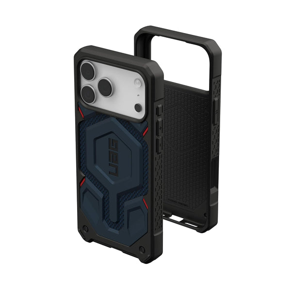 Urban Armor Gear UAG Monarch Pro Mag-Safe Compatible, Rugged Heavy Duty Shockproof Military Grade Protective Case/Cover Designed for iPhone 17 Pro Max (2025) - Blue - mobileCasez