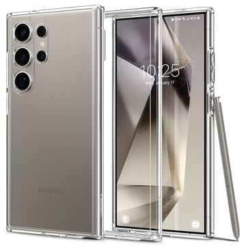 Spigen Ultra Hybrid Back Cover Case Compatible with Galaxy S24 Ultra (TPU + Poly Carbonate | Crystal Clear) - mobilecasez