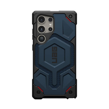 Urban Armor Gear Thermoplastic Polyurethane Monarch Pro Rugged Heavy Duty Shockproof Protective Case/Cover Designed For Galaxy S24 Ultra 5G (6.8-Inch) UAG Case 2023,Magnetic Charging Compatible - Blue