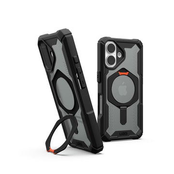 Urban Armor Gear UAG iPhone 16 Plus Case, Plasma XTE Mag-Safe Compatible, Rugged Lightweight Slim Shockproof Protective Case/Cover Designed for iPhone 16 Plus (2024) - Black/Orange