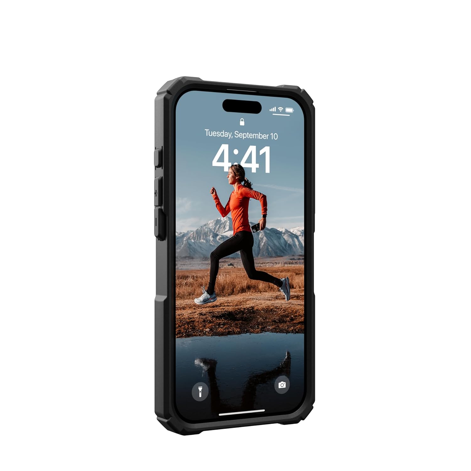 Urban Armor Gear Thermoplastic Polyurethane Plasma Xte Mag-Safe Compatible,Rugged Lightweight Slim Shockproof Protective Case/Cover Designed For iPhone 14 Pro Max (6.1-Inch) UAG Case (2023) - Black/Orange - mobilecasez