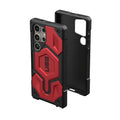 Urban Armor Gear Thermoplastic Polyurethane Monarch Pro Rugged Heavy Duty Shockproof Protective Case/Cover Designed For Galaxy S25 Ultra 5G (6.8-Inch) UAG Case 2023,Magnetic Charging Compatible - Red - mobilecasez