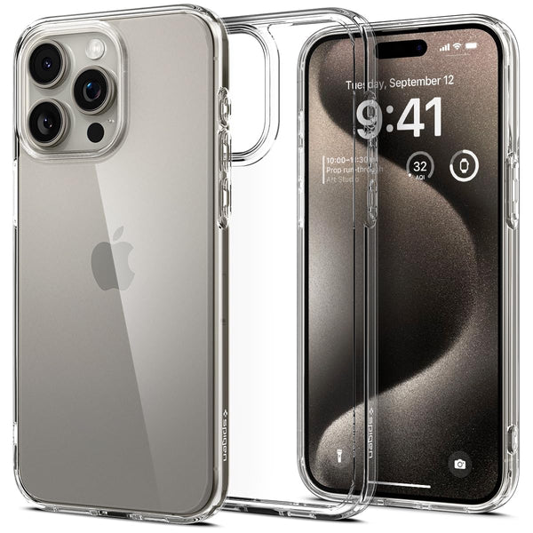 Spigen Ultra Hybrid Back Cover Case Compatible with iPhone 16 (TPU + Poly Carbonate | Crystal Clear) - mobilecasez