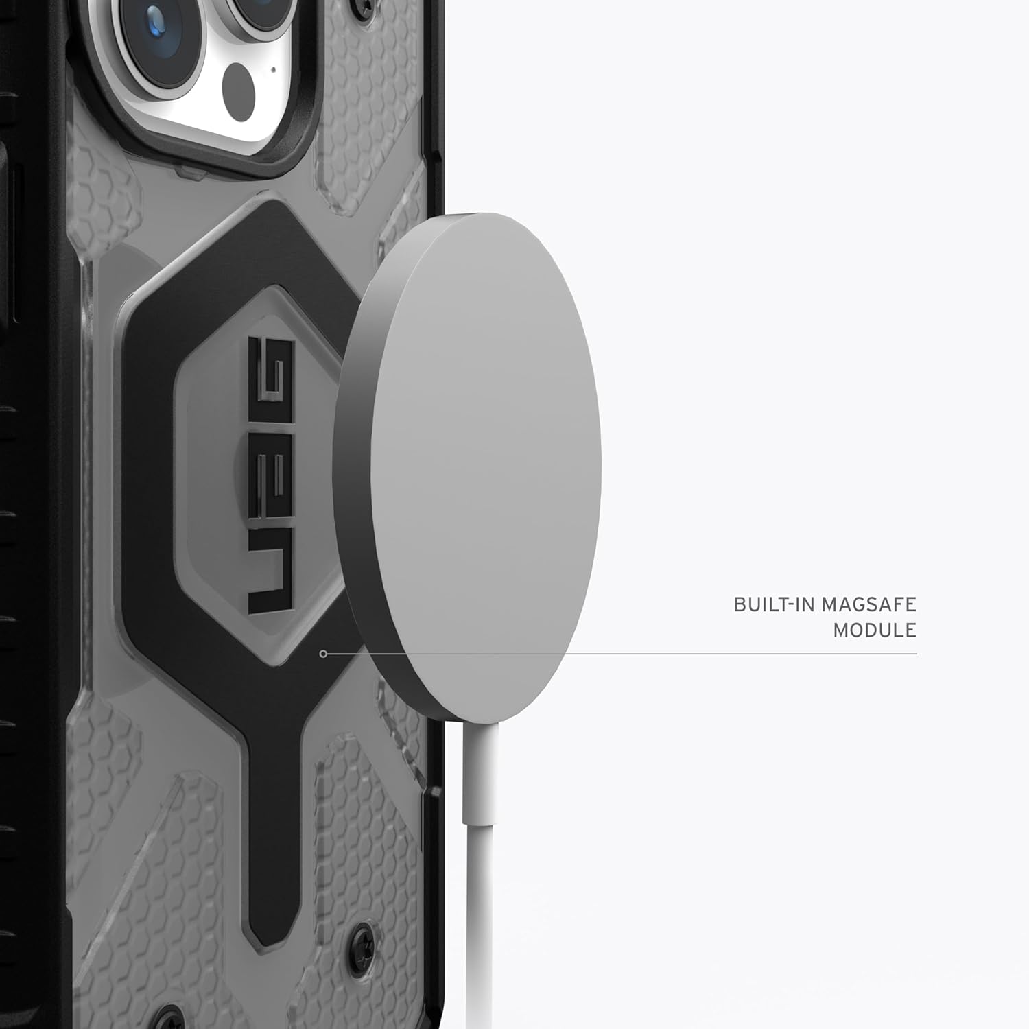 Urban Armor Gear UAG iPhone 15 Plus Case, Pathfinder Mag-Safe Compatible, Slim Fit Rugged Protective Case/Cover Designed for iPhone 15 Plus / 14 Plus (6.7-Inch) (2023) - Dark Ash - mobilecasez