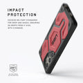 Urban Armor Gear Thermoplastic Polyurethane Monarch Pro Rugged Heavy Duty Shockproof Protective Case/Cover Designed For Galaxy S25 Ultra 5G (6.8-Inch) UAG Case 2023,Magnetic Charging Compatible - Red - mobilecasez