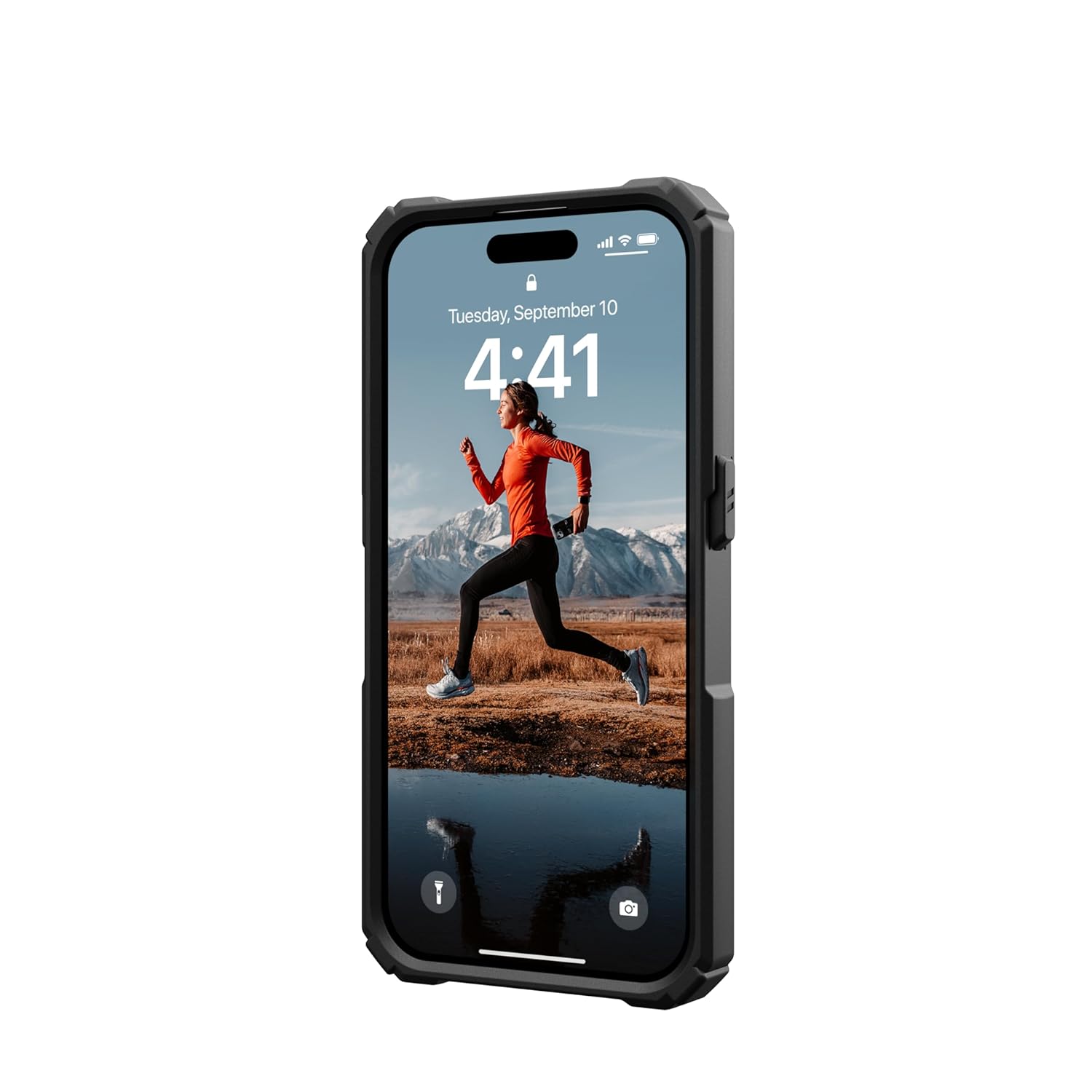 Urban Armor Gear Thermoplastic Polyurethane Plasma Xte Mag-Safe Compatible,Rugged Lightweight Slim Shockproof Protective Case/Cover Designed For iPhone 14 Pro Max (6.1-Inch) UAG Case (2023) - Black/Orange - mobilecasez