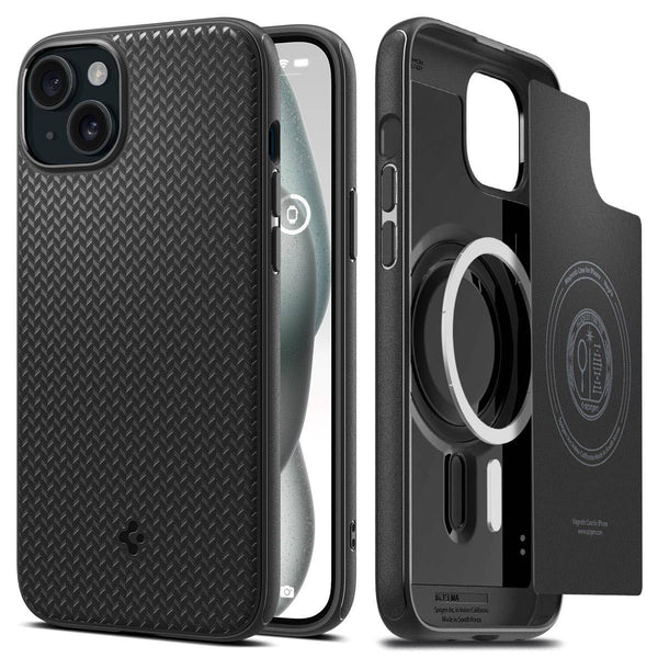 Spigen Mag Armor Magfit Back Cover Case Compatible with iPhone 16 Pro Max (TPU + Poly Carbonate | Matte Black) - mobilecasez