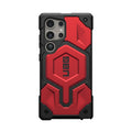 Urban Armor Gear Thermoplastic Polyurethane Monarch Pro Rugged Heavy Duty Shockproof Protective Case/Cover Designed For Galaxy S25 Ultra 5G (6.8-Inch) UAG Case 2023,Magnetic Charging Compatible - Red - mobilecasez