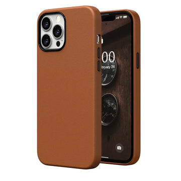 KZDOO Case for iPhone 13 Pro Max Noble Collection Premium PC+PU Leather Case with Official Design Phone Cover (iphone 13 Pro Max, Brown)