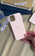 iPhone 15 Silicone Cover with Mag-Safe Apple Original Silicone Case with Mag-Safe For Apple iPhone 15 with Mag-Safe Pink - mobilecasez