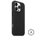iPhone 13 Pro Leather Case, Compatible with MagSafe, Premium Tumbled Leather, Metal Buttons, Slim Fit&Durable, Distinctive Texture Cover Black - mobilecasez