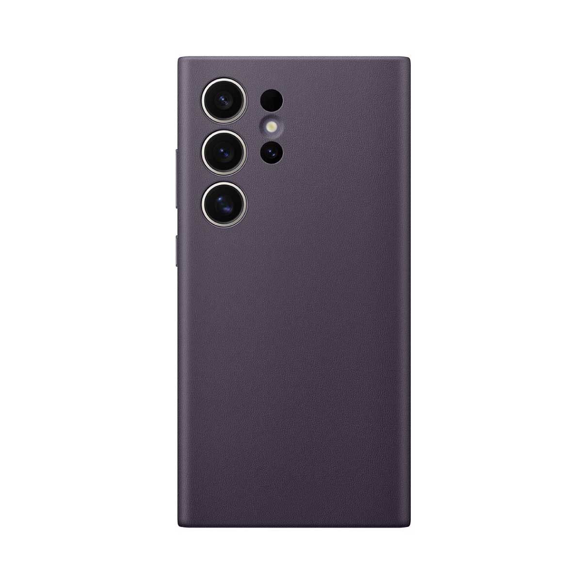 Samsung Galaxy S24 Case- Leather Full Cover Protective Case with Soft Microfiber Lining Samsung S24 Phone Case (Dark violet) - mobilecasez