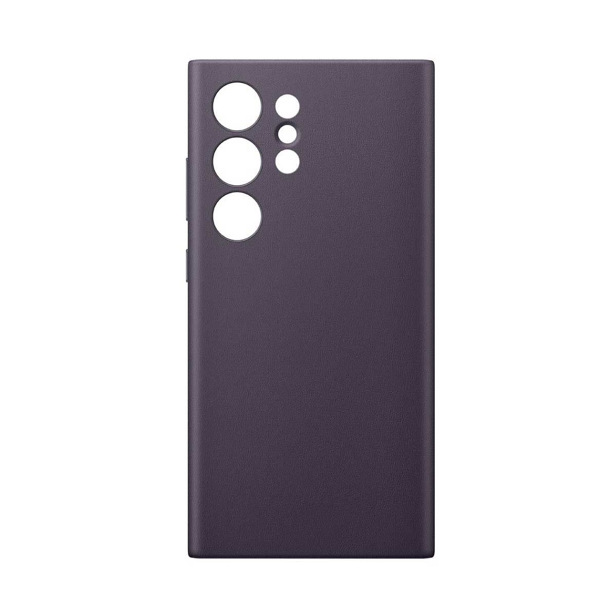 Samsung Galaxy S24 Case- Leather Full Cover Protective Case with Soft Microfiber Lining Samsung S24 Phone Case (Dark violet) - mobilecasez
