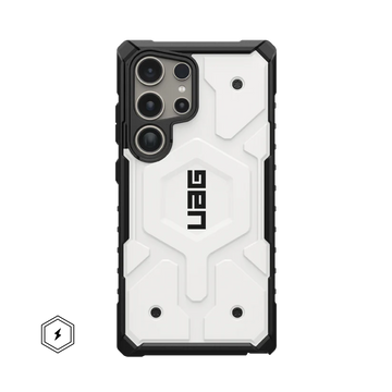 Urban Armor Gear Thermoplastic Polyurethane Monarch Pro Rugged Heavy Duty Shockproof Protective Case/Cover Designed For Galaxy S23 Ultra 5G (6.8-Inch) UAG Case 2023,Magnetic Charging Compatible - White - mobilecasez
