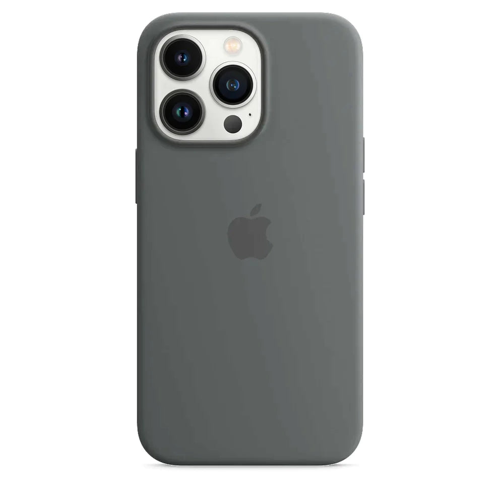 iPhone 15 Silicone Cover Original Silicone Case For Apple iPhone 15 Grey - mobilecasez