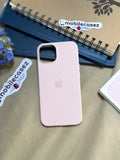 iPhone 15 Silicone Cover with Mag-Safe Apple Original Silicone Case with Mag-Safe For Apple iPhone 15 with Mag-Safe Pink - mobilecasez