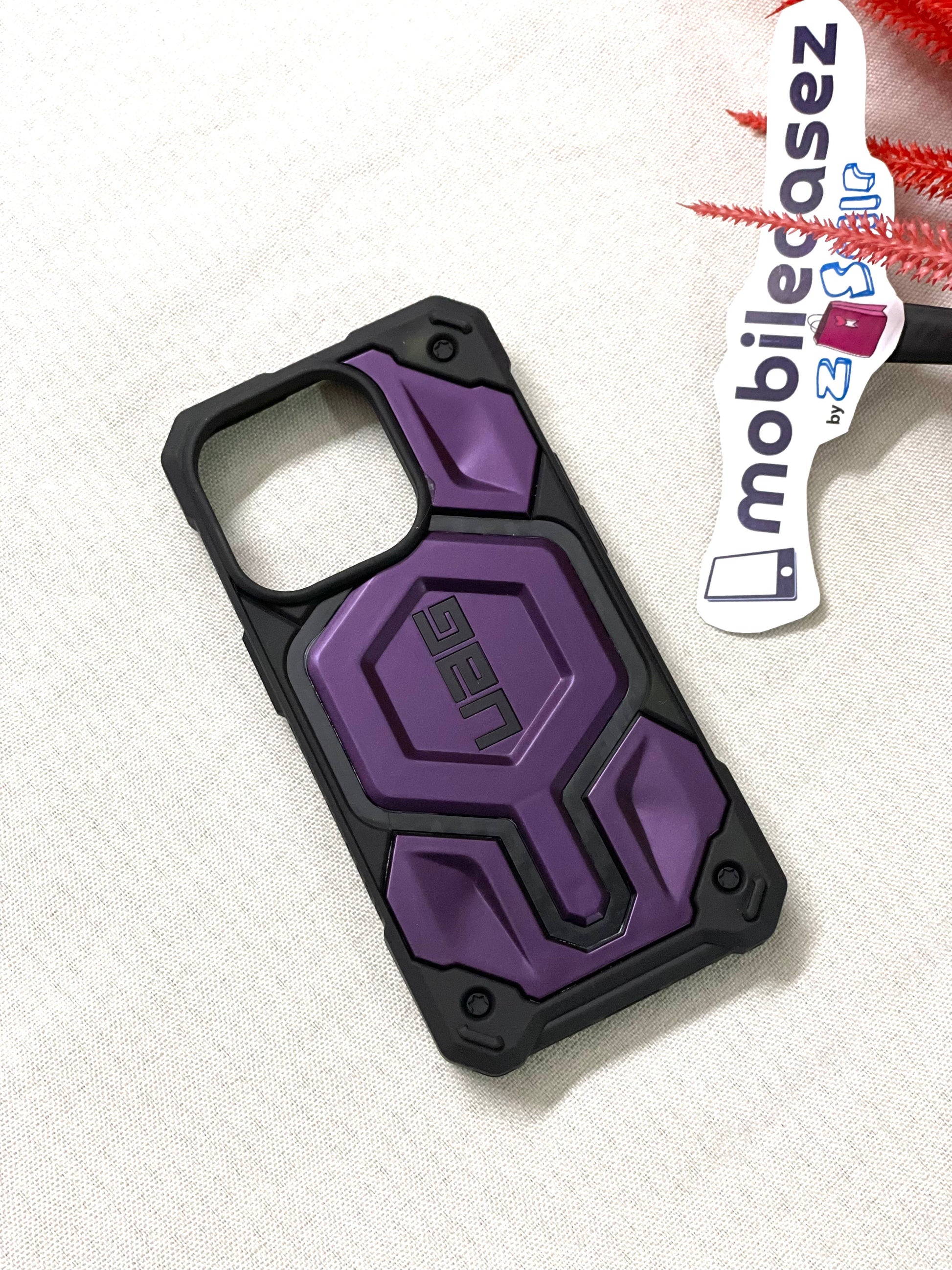 iPhone 14 Pro Armor Cover | Urban Armor iPhone 14 Pro Case, UAG Monarch Pro Mag-Safe Compatible, Slim Fit Rugged Protective Case/Cover Designed for iPhone 14 Pro Purple - mobilecasez