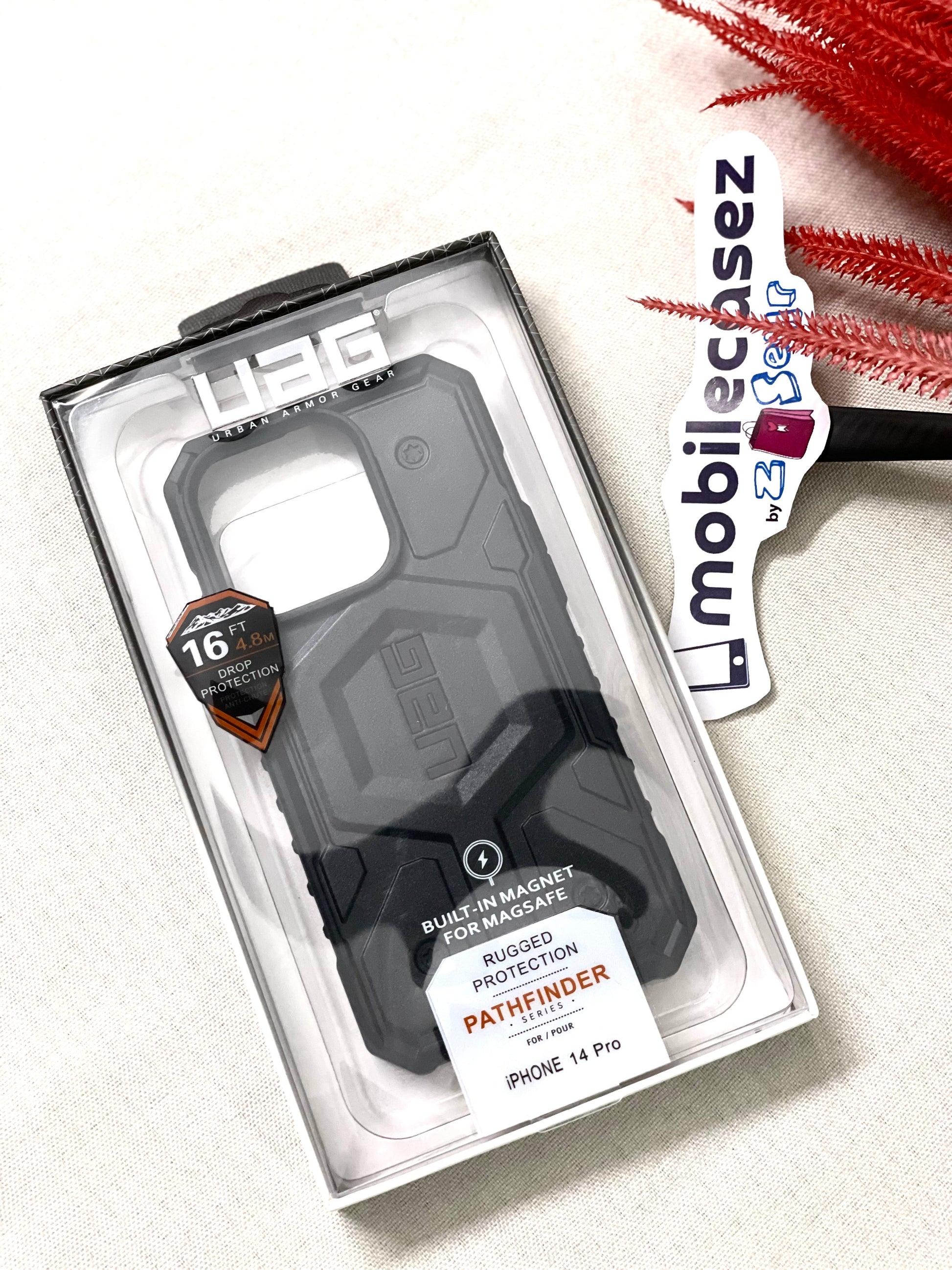 iPhone 15 Armor Cover | Urban Armor iPhone 15 Case, UAG Pathfinder Mag-Safe Compatible, Slim Fit Rugged Protective Case for iPhone 15 - Black - mobilecasez